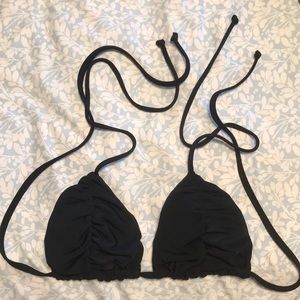 ISSADEMAR NEVER WORN BLACK ROUCHE TOP